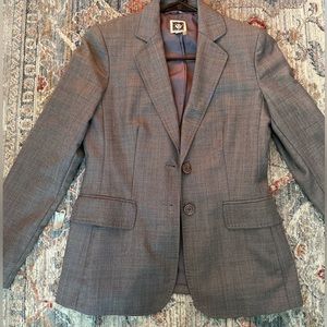 Anne Klein Chocolate/Grey Women’s Blazer